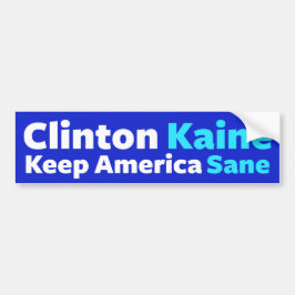 Clinton/Kaine: Behalten Sie gesunden Autoaufkleber