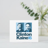 Clinton Kaine für Amerika 2016 Postkarte (Stehend Vorderseite)
