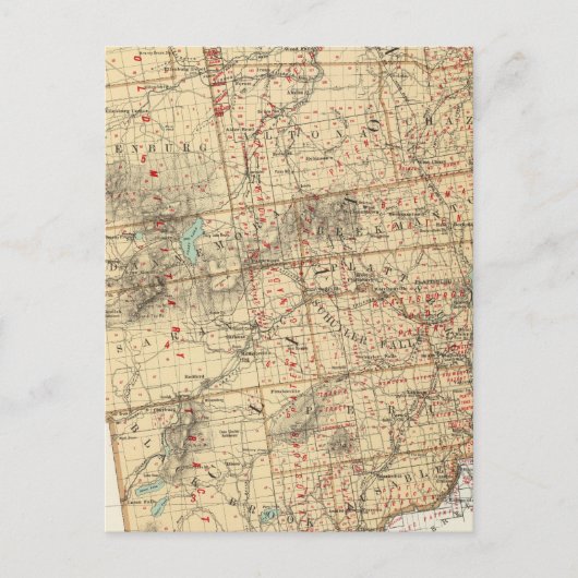 Clinton Landkreis Postkarte (Vorderseite)