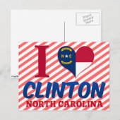 Clinton, North Carolina Postkarte (Vorne/Hinten)