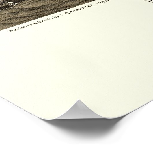 Clinton, NY Panoramic Map - 1885 Poster (Ecke)