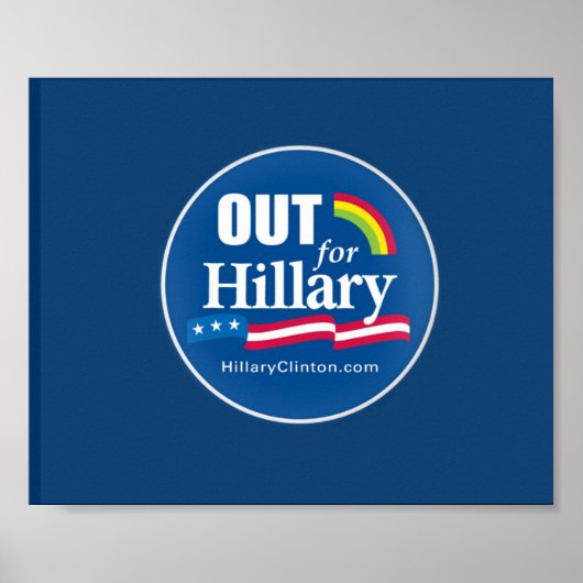 Clinton "Out" Poster Gay (Vorne)