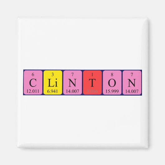 Clinton Periodenmagnet Magnet (Vorne)