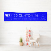 Clinton Popular Vote 2016 Präsident der USA Banner (Insitu)