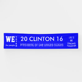 Clinton Popular Vote 2016 Präsident der USA Banner