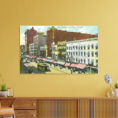Clinton Street View in der Main Street Leinwanddruck (Insitu (Wohnzimmer))