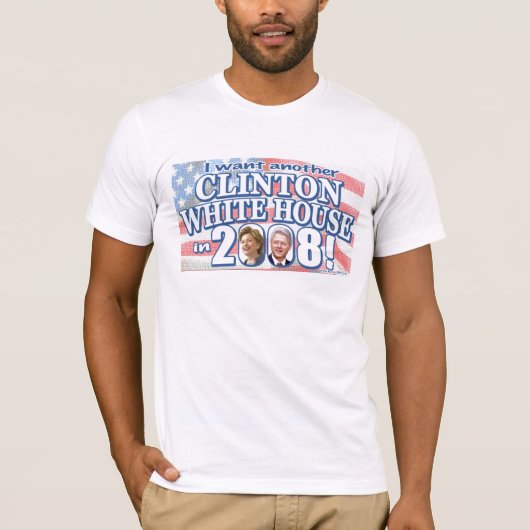 Clintons in Whitehouse-Shirt T-Shirt (Vorderseite)