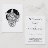 "Clintons Katze" ACEO Kunst-Trading Card Visitenkarte (Vorne/Hinten)