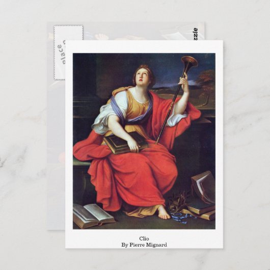 Clio By Pierre Mignard Postkarte (Vorne/Hinten)