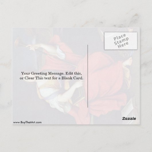 Clio By Pierre Mignard Postkarte (Rückseite)