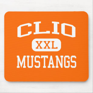 Clio - Mustangs - Highschool Clios - Clio Michigan Mousepad