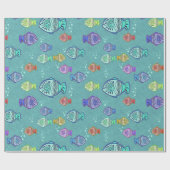 Clip Art Fish Muster + Ihre Ideen Geschenkpapier (Flach)