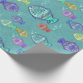 Clip Art Fish Muster + Ihre Ideen Geschenkpapier (Ecke)