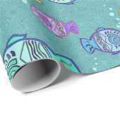 Clip Art Fish Muster + Ihre Ideen Geschenkpapier (Rolleneckpunkt)