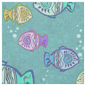 Clip Art Fish Muster + Ihre Ideen Stoff (Nahaufnahme)
