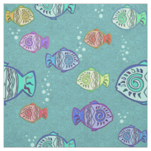 Clip Art Fish Muster + Ihre Ideen Stoff