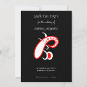 Clip Art Flower Design | Paisley | Floral Art Save The Date (Vorderseite)