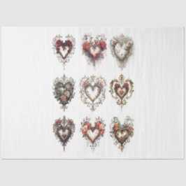 Clip Art Valentine Hearts Seidenpapier