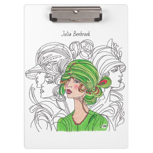 Clip-Board Flapper Girl Klemmbrett (Vorderseite)