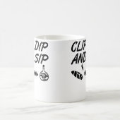 Clip Dip Sip Lustiger Zigarrenabschneider Cognac Kaffeetasse (Mittel)