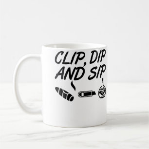 Clip Dip Sip Lustiger Zigarrenabschneider Cognac Kaffeetasse