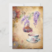 Clipart Collage Card Kunst Einladung (Rückseite)