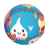 Cliparts für niedliche Lebensmittel Baseball (Vorderseite Links)