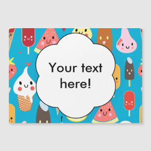 Cliparts für niedliche Lebensmittel Magnetkarte