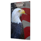 Clipboard/American Bald Adler mit Flagge Klemmbrett (Links)