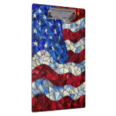 Clipboard "American Flag Stected Glass" Klemmbrett (Rechts)