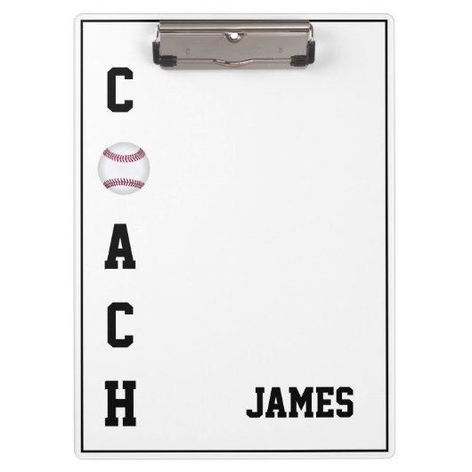 Clipboard-Baseball-Coach Klemmbrett (Vorderseite)