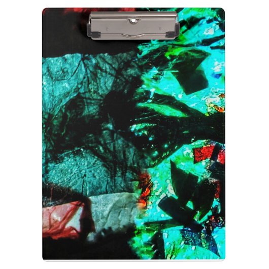 Clipboard dark blue abstract recycle color klemmbrett (Vorderseite)