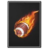 Clipboard-Flaming-Fußball Klemmbrett (Rückseite)