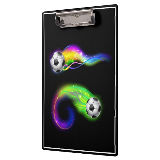 Clipboard-Flaming-Fußballbälle Klemmbrett (Links)