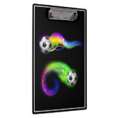 Clipboard-Flaming-Fußballbälle Klemmbrett (Rechts)