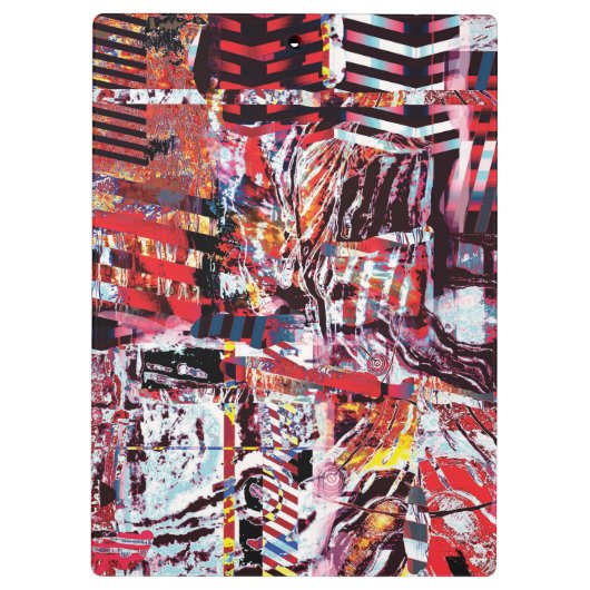 Clipboard – Fragmented Pulse Klemmbrett (Rückseite)