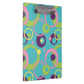 Clipboard "Funky Blue Circles" Klemmbrett (Rechts)