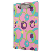 Clipboard "Funky Pink Circles" Klemmbrett (Links)