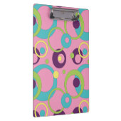 Clipboard "Funky Pink Circles" Klemmbrett (Rechts)