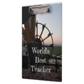 Clipboard für den besten Lehrer der Welt Klemmbrett (Links)