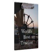 Clipboard für den besten Lehrer der Welt Klemmbrett (Rechts)