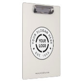 Clipboard für Elfenbeinrundwerbung mit eigenem Log Klemmbrett (Rechts)