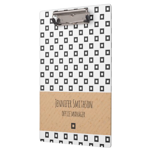 Clipboard im modernen geometrischen Stil Klemmbrett (Links)