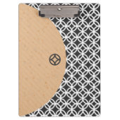 Clipboard im modernen geometrischen Stil Klemmbrett (Vorderseite)