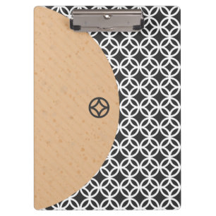 Clipboard im modernen geometrischen Stil Klemmbrett