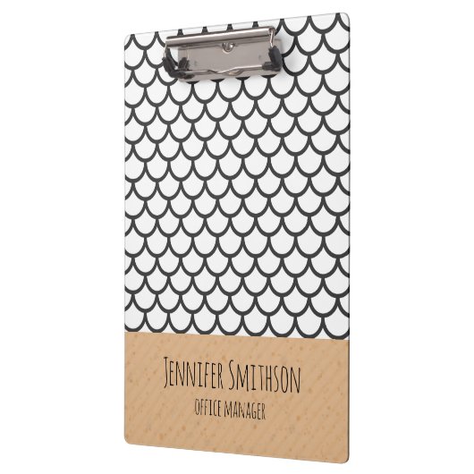 Clipboard im modernen geometrischen Stil Klemmbrett (Links)