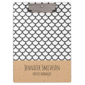 Clipboard im modernen geometrischen Stil Klemmbrett (Vorderseite)