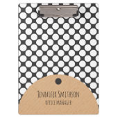 Clipboard im modernen geometrischen Stil Klemmbrett (Vorderseite)