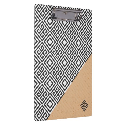 Clipboard im modernen geometrischen Stil Klemmbrett (Rechts)