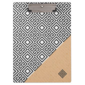 Clipboard im modernen geometrischen Stil Klemmbrett (Vorderseite)